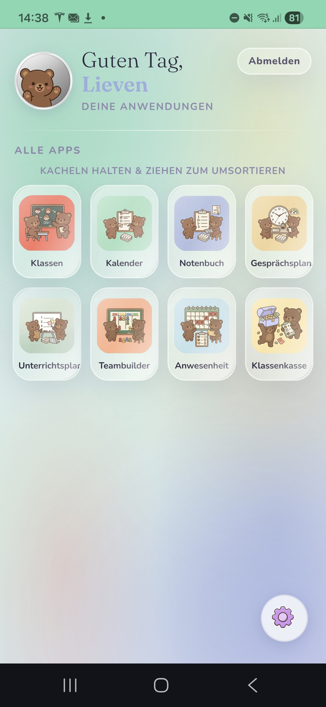 TeacherCubs App Übersicht