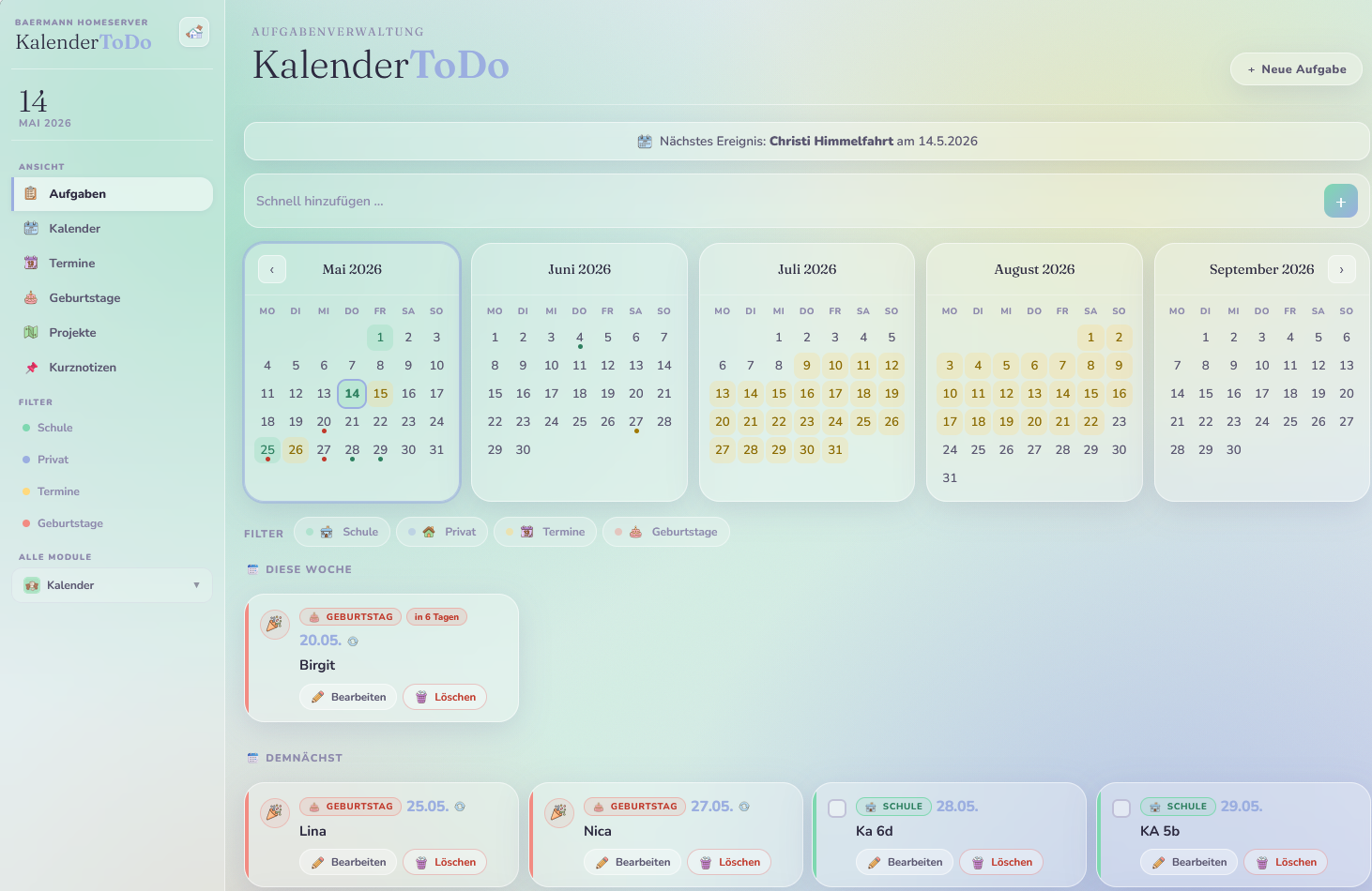 Kalender Desktop